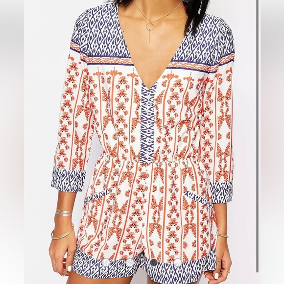 Tularosa Asos Winston Romper in Print - Picture 3 of 8